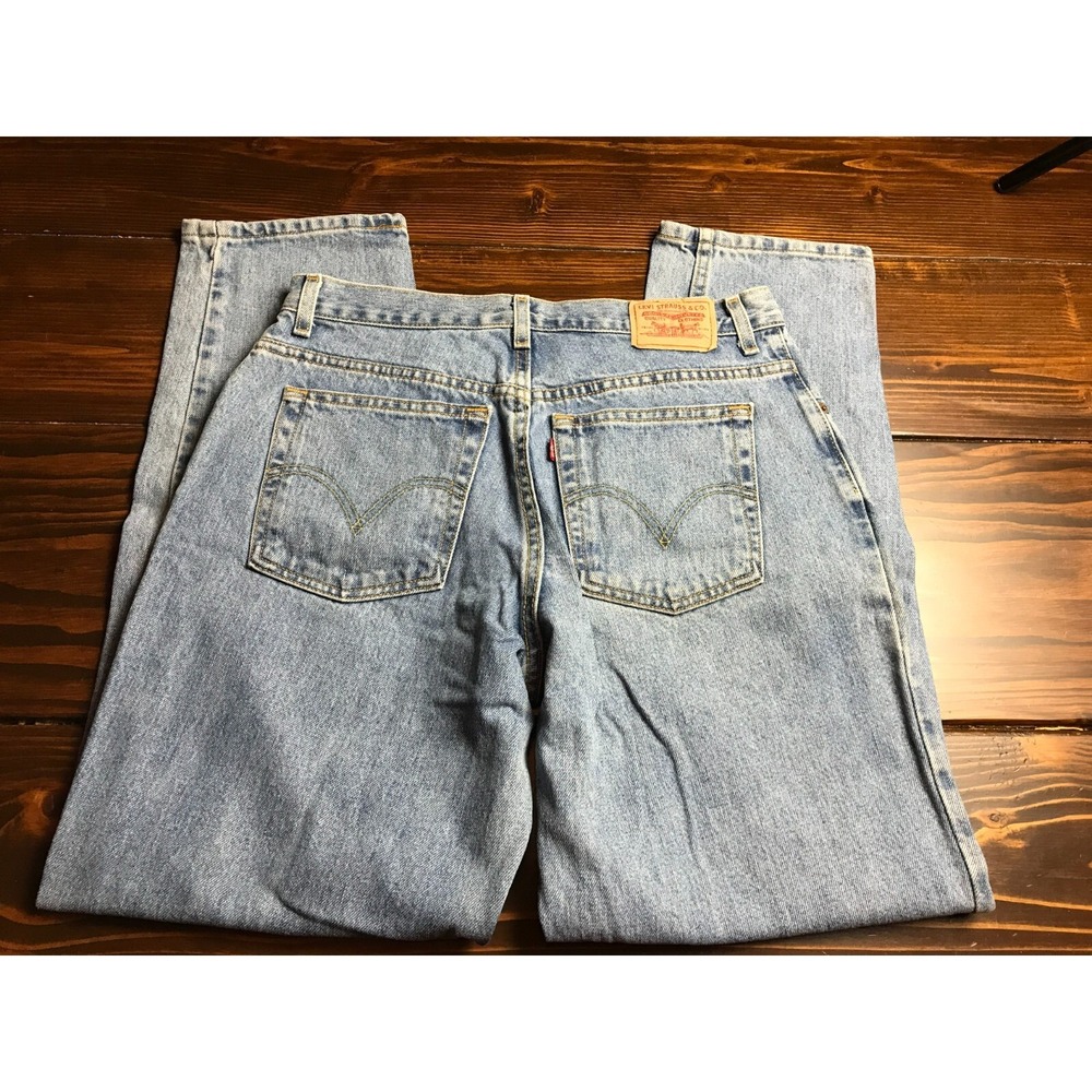 Levi's Jeans, Women's Size 14M , Blue, Denim, Relaxed, Tapered, 550 - Picture 2 of 10